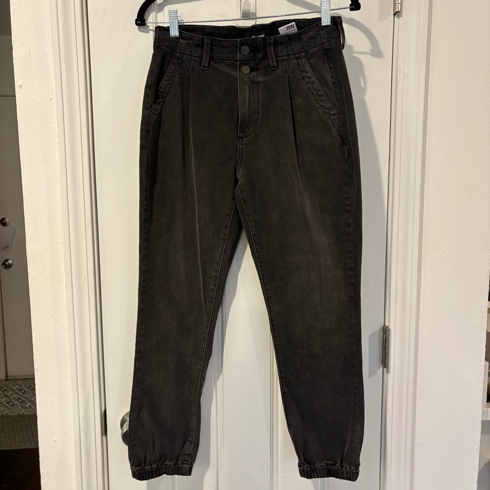 PAIGE Mayslie Mid-Rise Jogger Jeans 28 faded mist - Picture 5 of 11